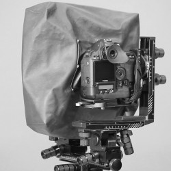 Exploring tilt and swing of a view camera with 35mm DSLR