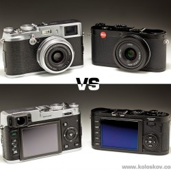 Leica X1 vs Fuji X100: Two hi-end point and shoot cameras compared.