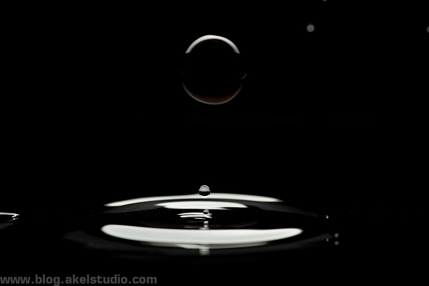 Black gel liquid balls drops in a water Black gel liquid balls drops in a water