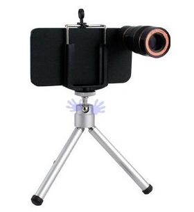 HHI Camera Kit with 8X Camera Zoom Lens with Mini Tripod 
