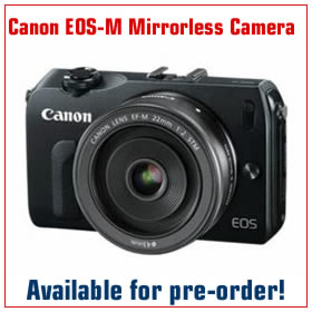 Canon EOS-M Mirrorless Digital Camera with EF-M 22mm f/2 STM Lens 