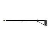 Manfrotto - 098B Wall Mounting Boom Arm, Black - 47.2-82.6