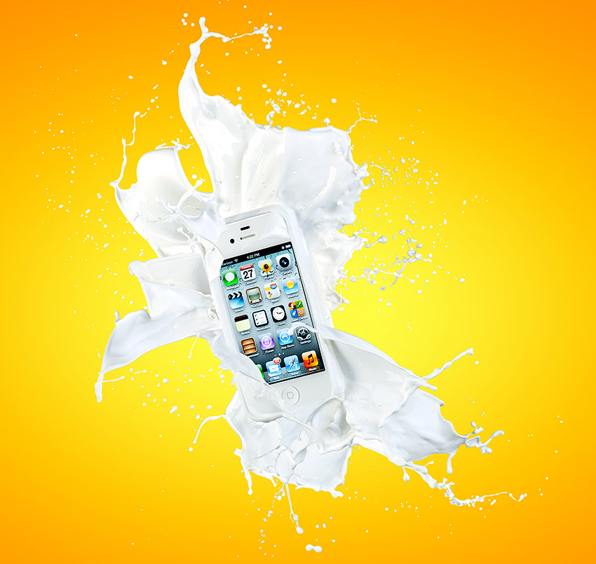Splash like milk h-speed liquid photography tutorial by Alex Kolsokov