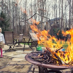 On the fire