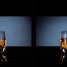 Post-Production of Glass of Whiskey with Ice shot: Tabletop Photography Tutorial Part 2