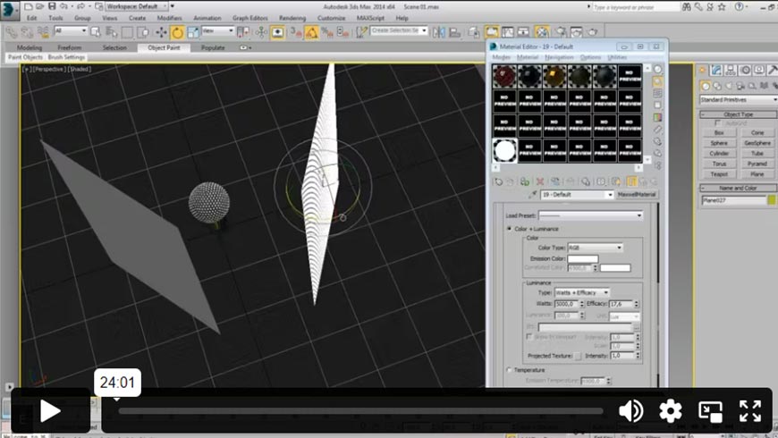 Studio Lighting and Natural Sunlight in 3DS Max