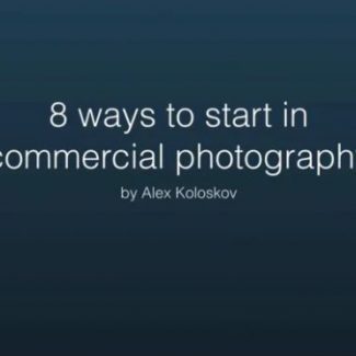 8 ways to start in commercial photography