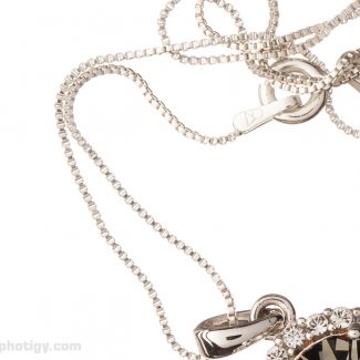 How to photograph silver jewelry on white background