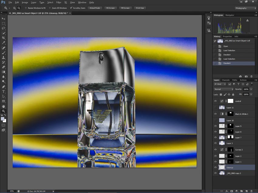 How to photograph glass – Aftershave Bottle