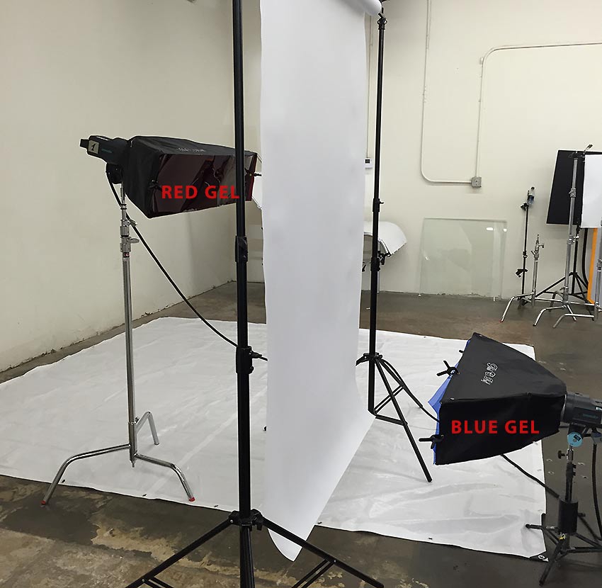 The best way to use color gels in studio photography