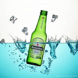 Liquid Splash and Beer Photography Tutorial: Shooting a Beer Bottle with Ice drops