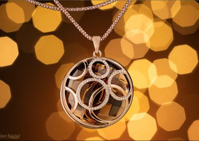 Jewelry Photography: Golden Pendant Shot 8