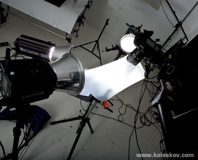 shooting cone product photography example lighting setup