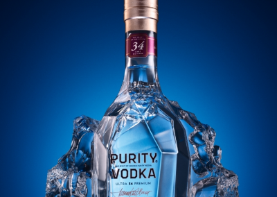 Advertising Beverage Photography: Vodka on Ice