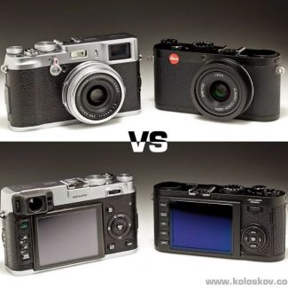 Leica X1 vs Fuji X100: Two hi-end point and shoot cameras compared.