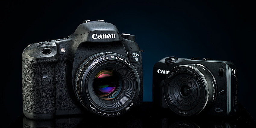 Canon M and Canon 7D compared