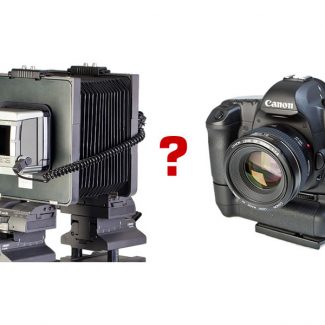 Canon 5d Mark II and PhaseOne P25+: Does a physical sensor size make a difference?