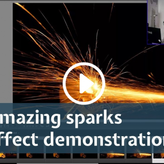 Amazing Sparks Effect Demonstration