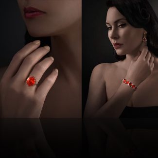 Jewelry workshop with model + post-production