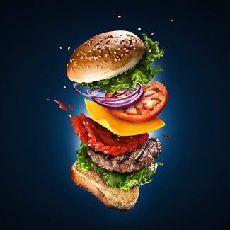 Creative Food Photography: Flying Burger – Workshop #68