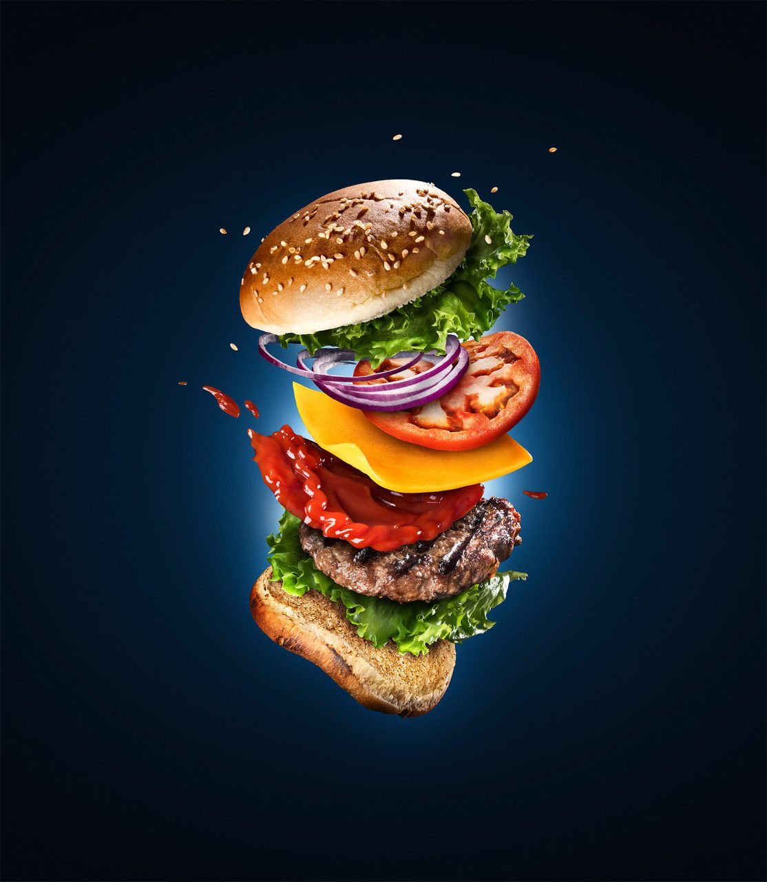 Creative Food Photography: Flying Burger - Workshop #68