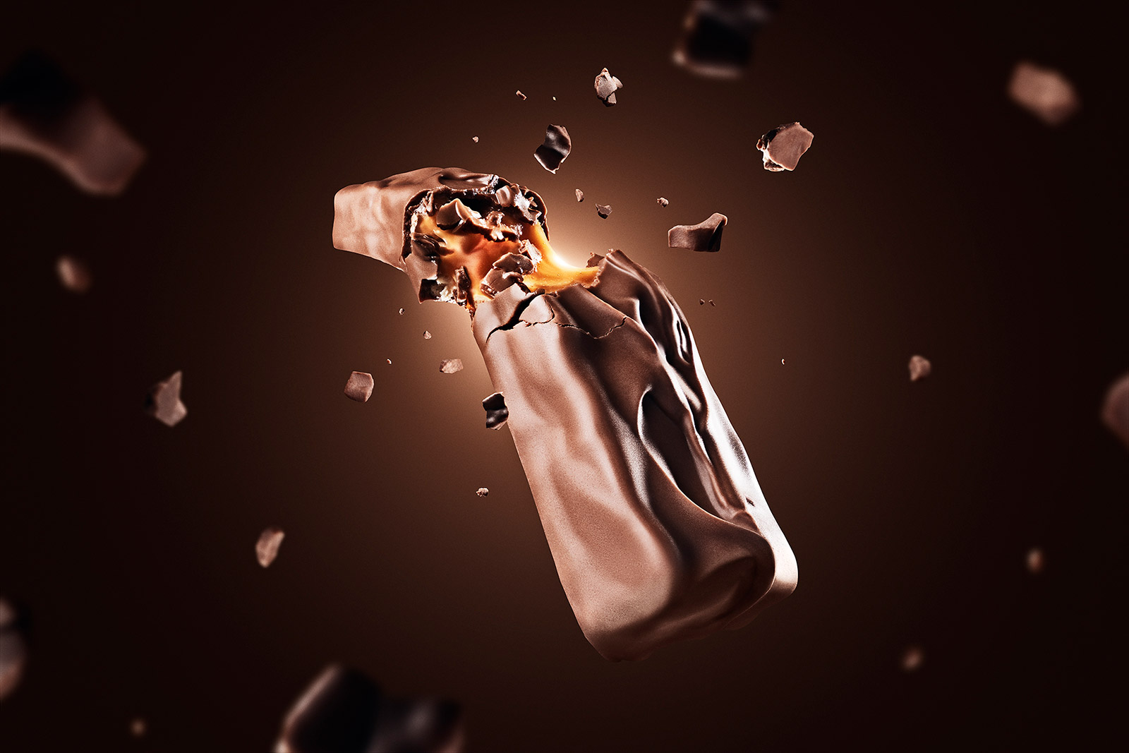 Hi-End photography retouching workshop: Snickers explosion