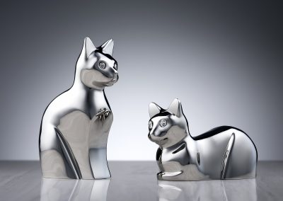 Two Chrome Cats