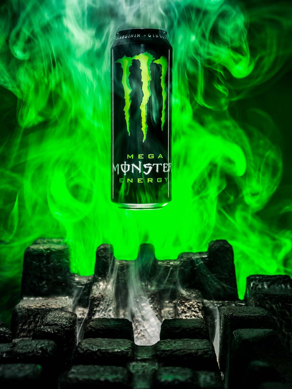 Photography tutorial can of monster drink