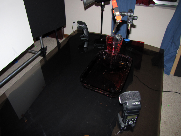 The real lighting setup