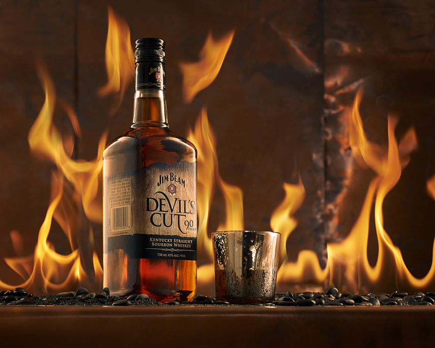 Jim Beam Devil's Cut Inferno - Atlanta Product Photography - Joshua Geiger