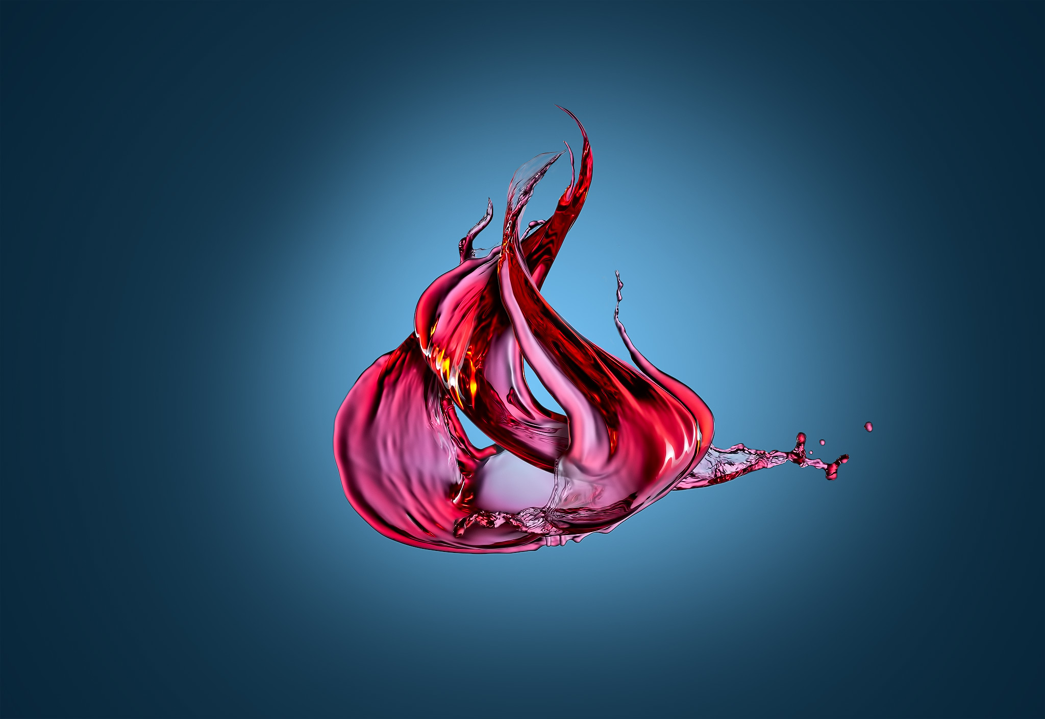 Amazing liquid splash photography example