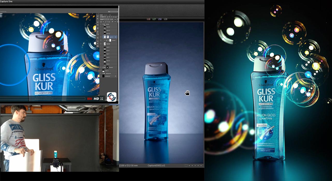 Advertising Photography Tutorial: Shampoo and Soap Bubbles 
