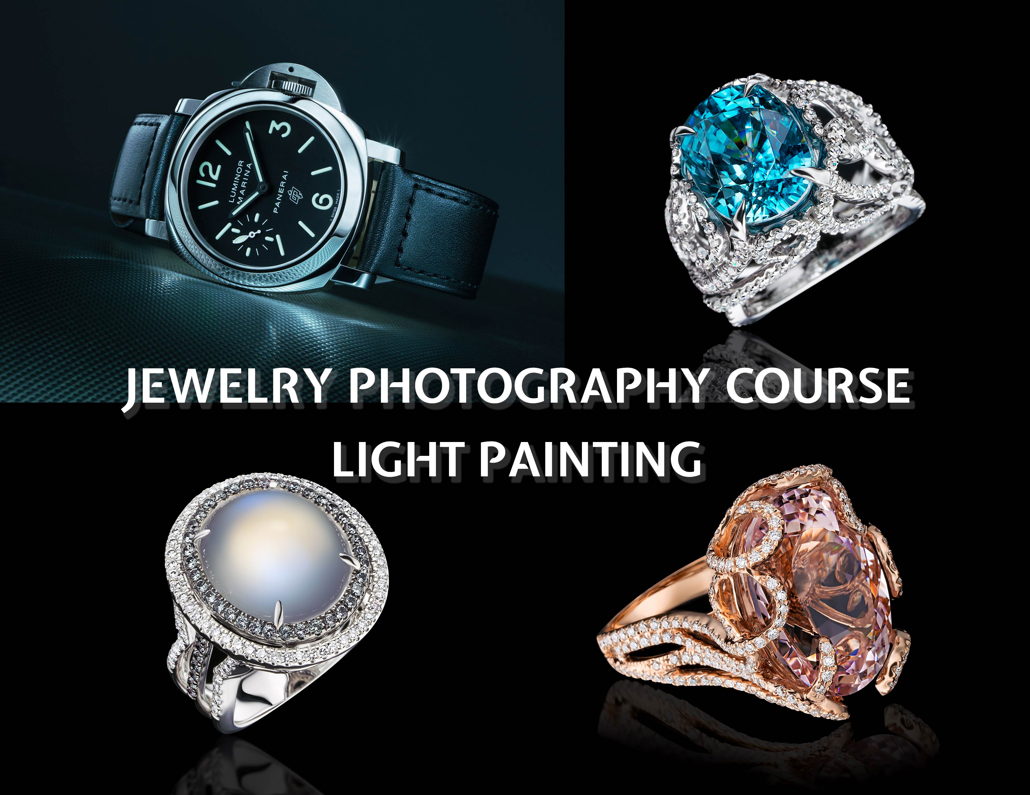 Jewelry Photography Course, Light Painting