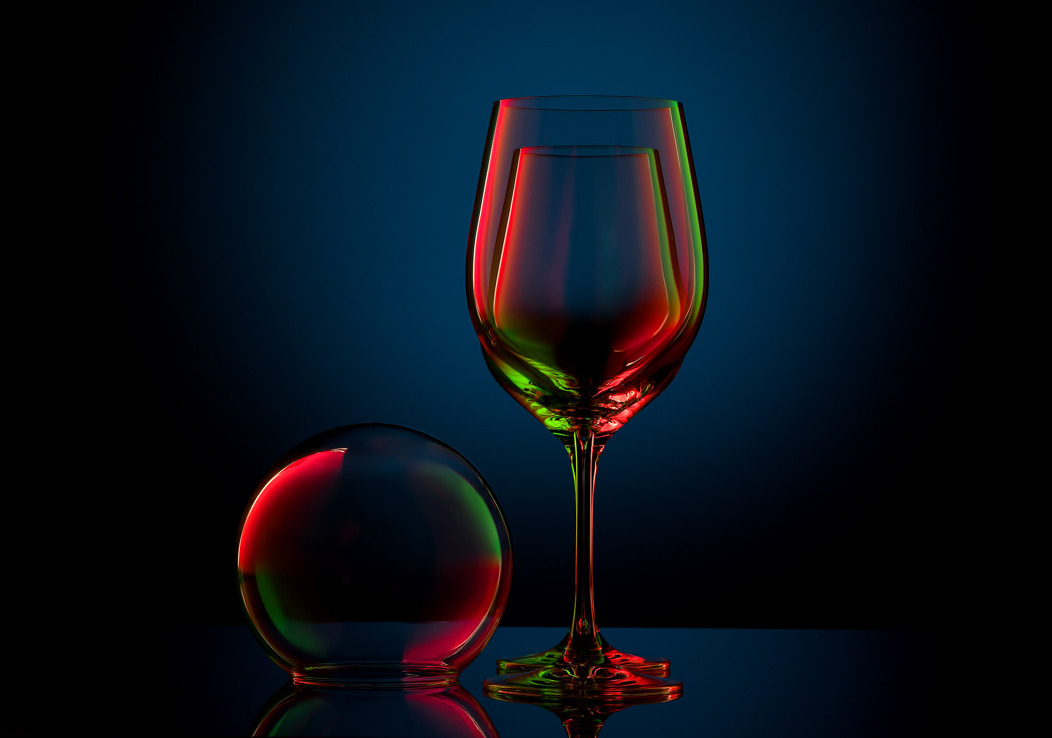 Colorful glass photography assignment tutorial