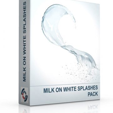 Milk on White splash stock package