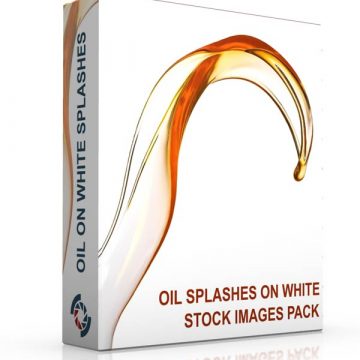Oil Splashes On White Stock Images Collection