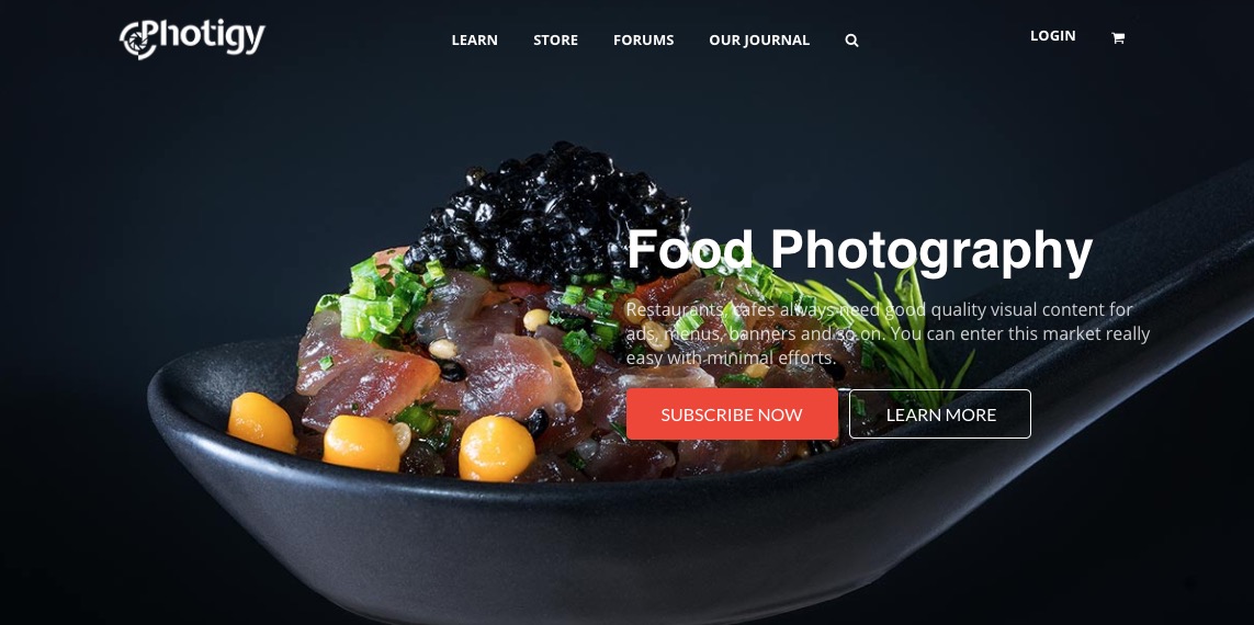 Food photography tutorials